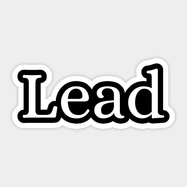 Lead Sticker by Des